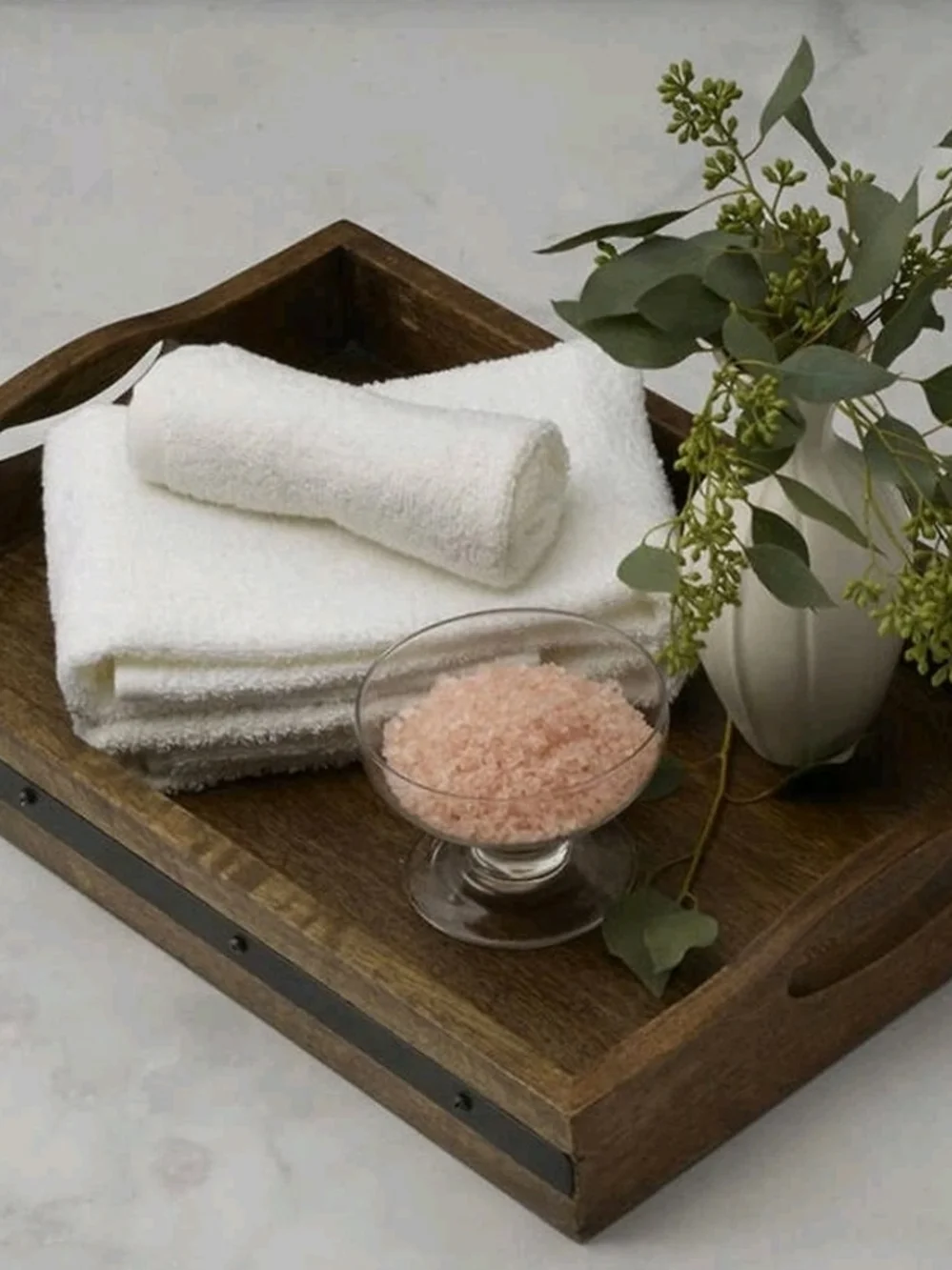 Mikasa, (Set of 2) Vintage Style Mango Wood Nesting Decorative Serving Trays